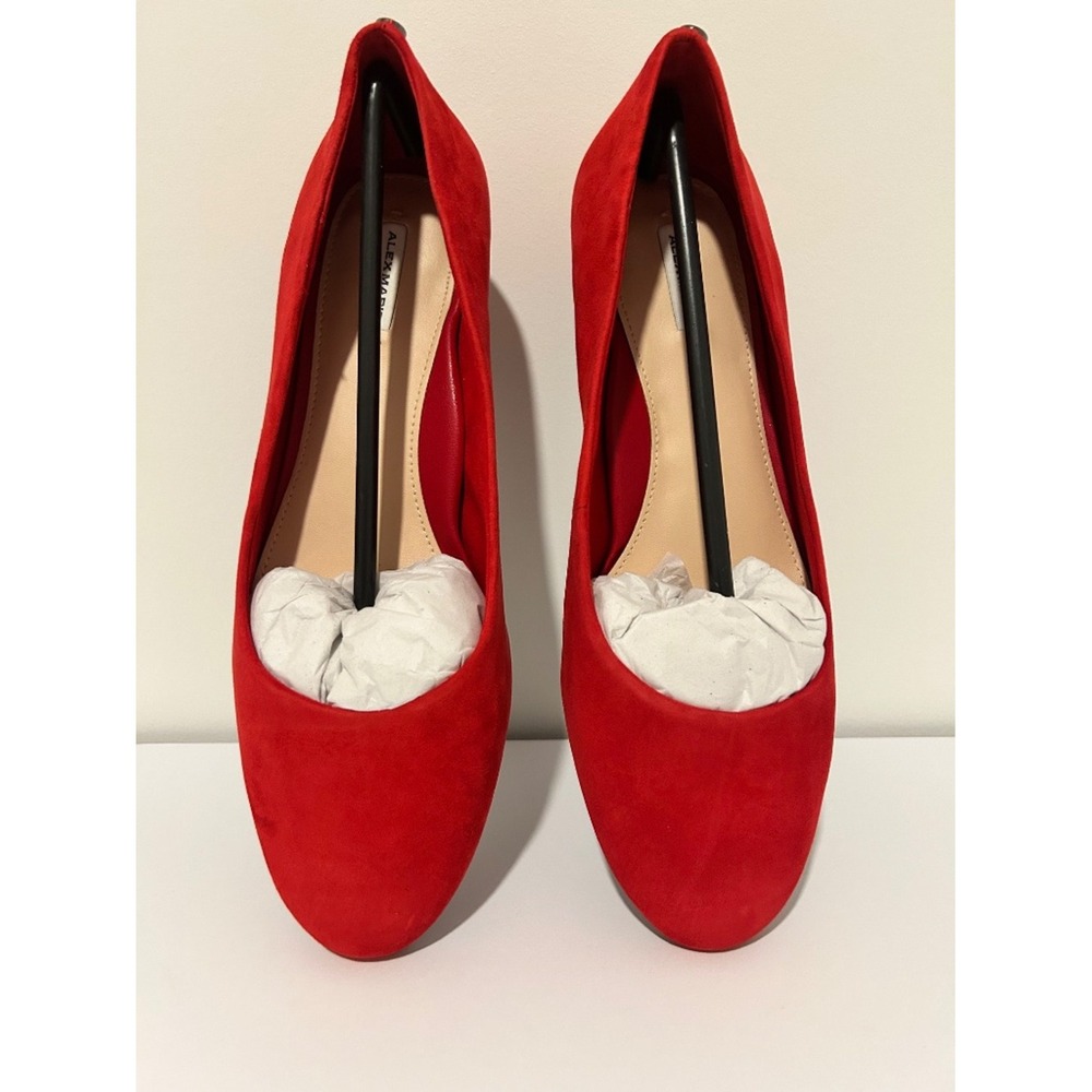 Alex Marie Red Suede Flats – Bevier – Lorenz Red – Size 9W – NIB - Picture 3 of 7